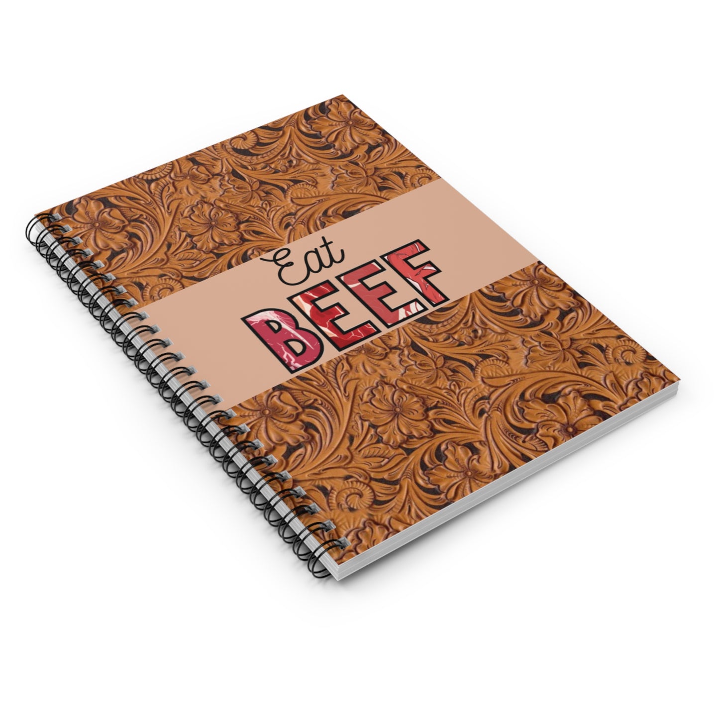 Eat Beef Spiral Notebook