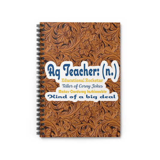 Ag teacher Spiral Notebook - Ruled Line