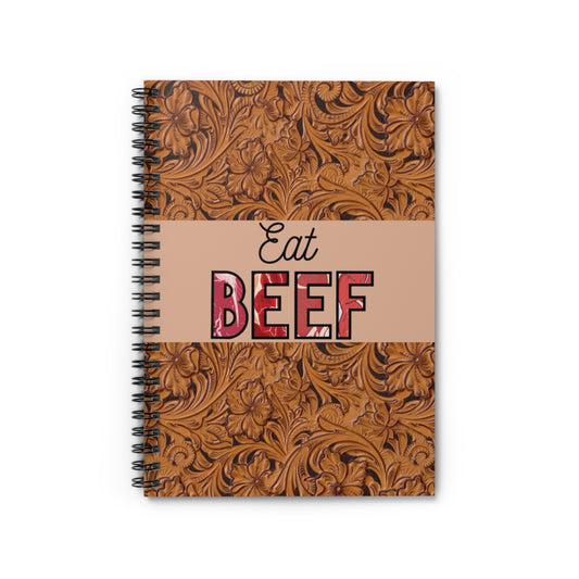 Eat Beef Spiral Notebook