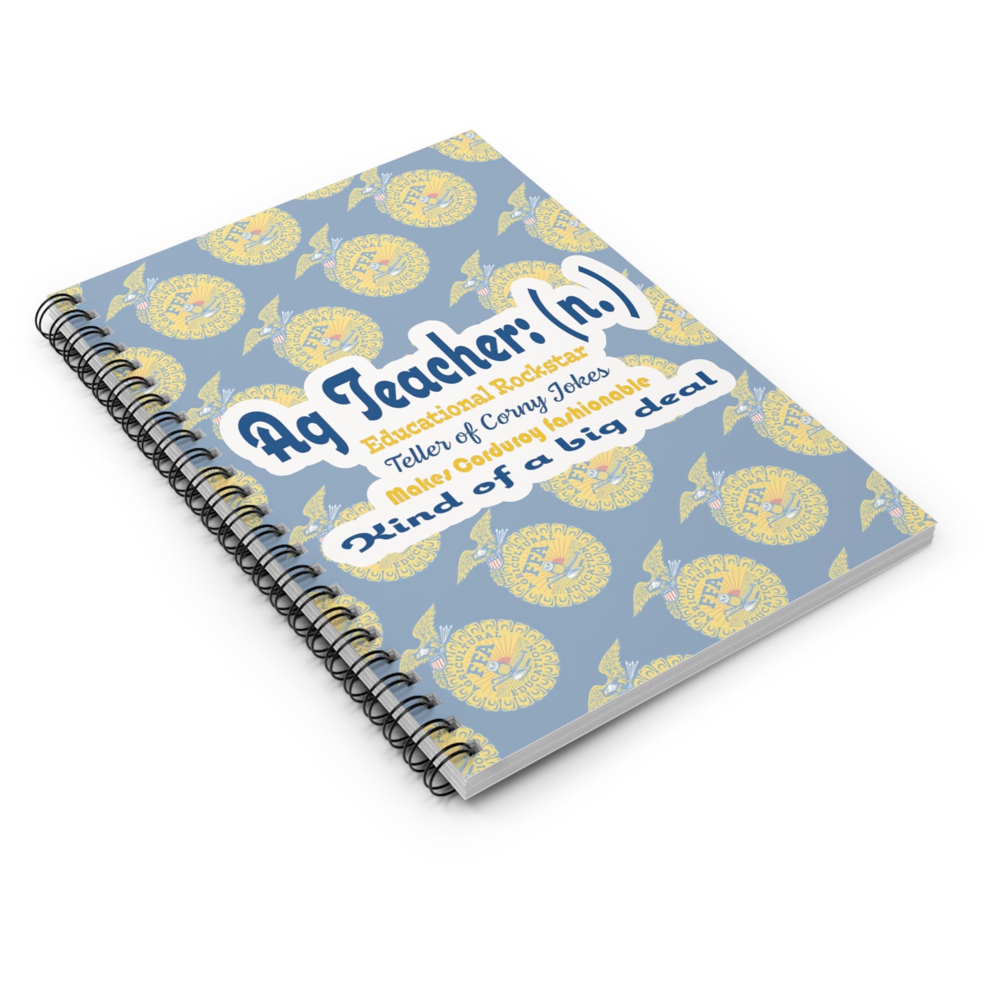 Ag Teacher Jacket Spiral Notebook - Ruled Line