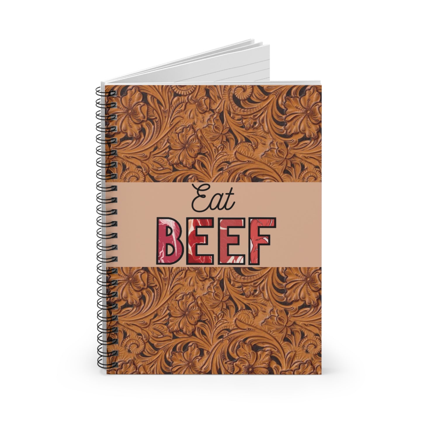 Eat Beef Spiral Notebook