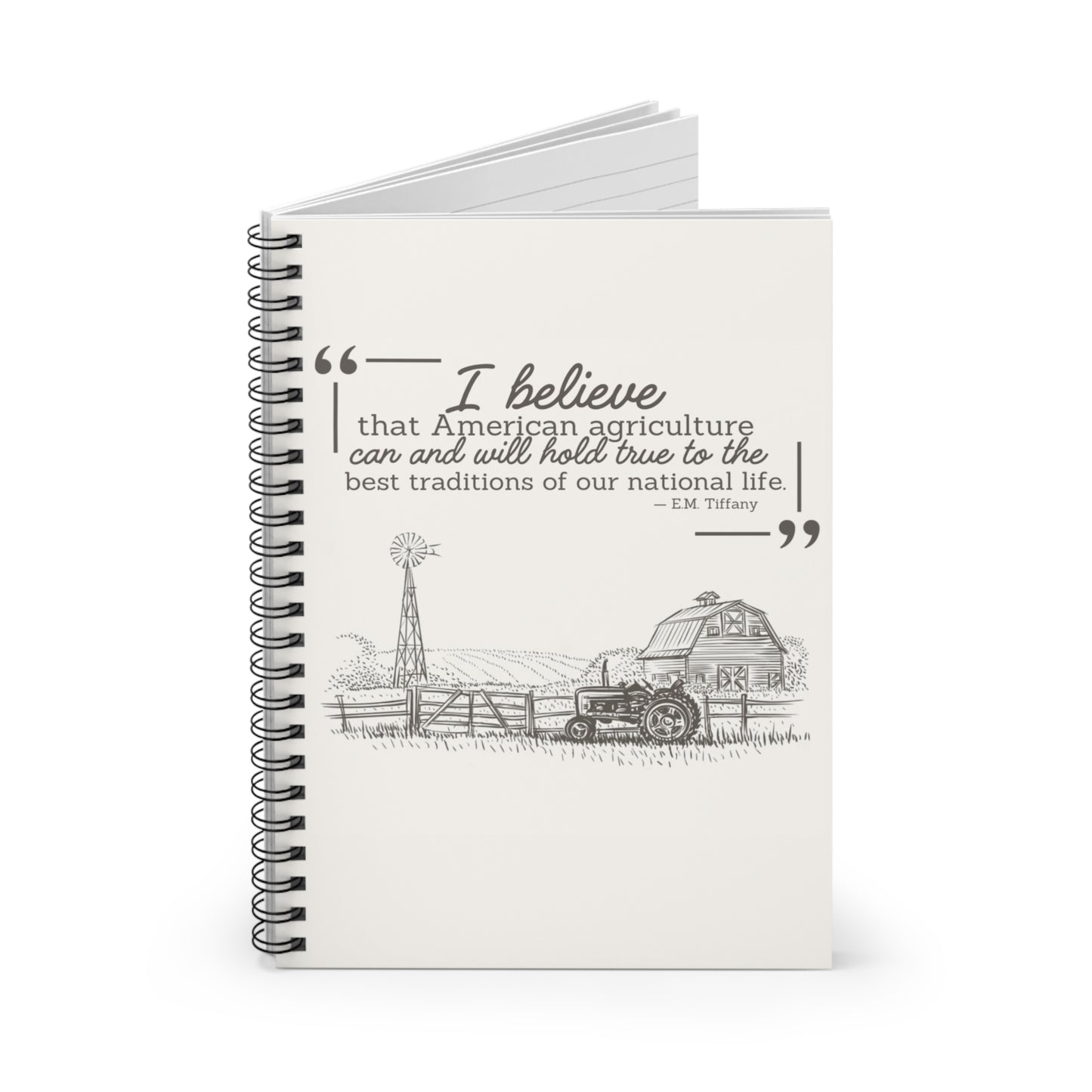 American Agriculture Spiral Notebook - Ruled Line