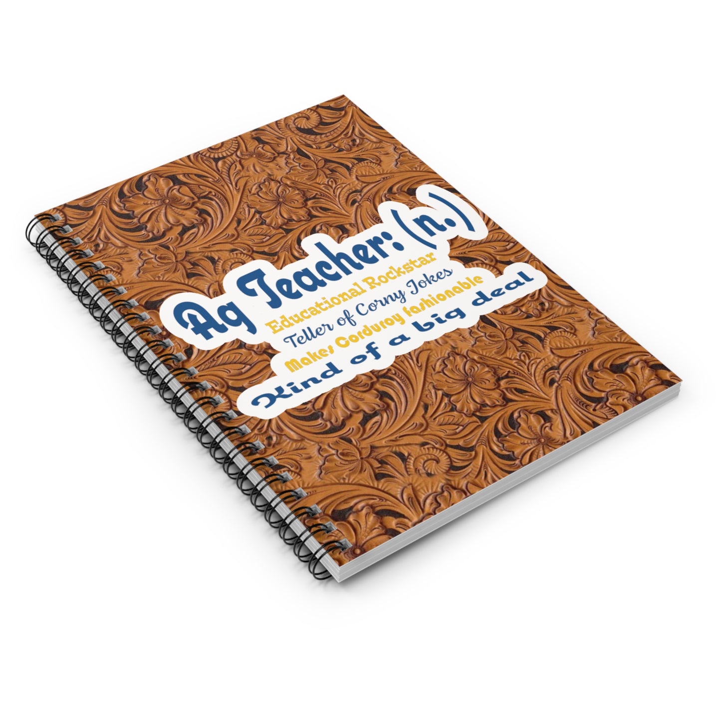 Ag teacher Spiral Notebook - Ruled Line