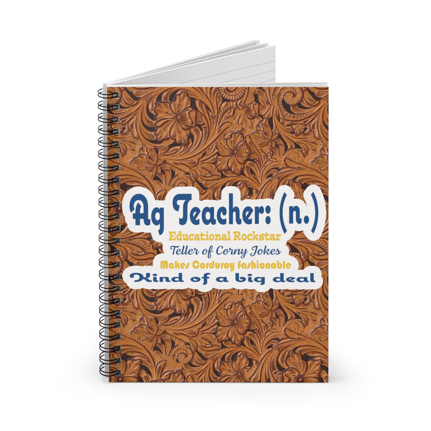 Ag teacher Spiral Notebook - Ruled Line