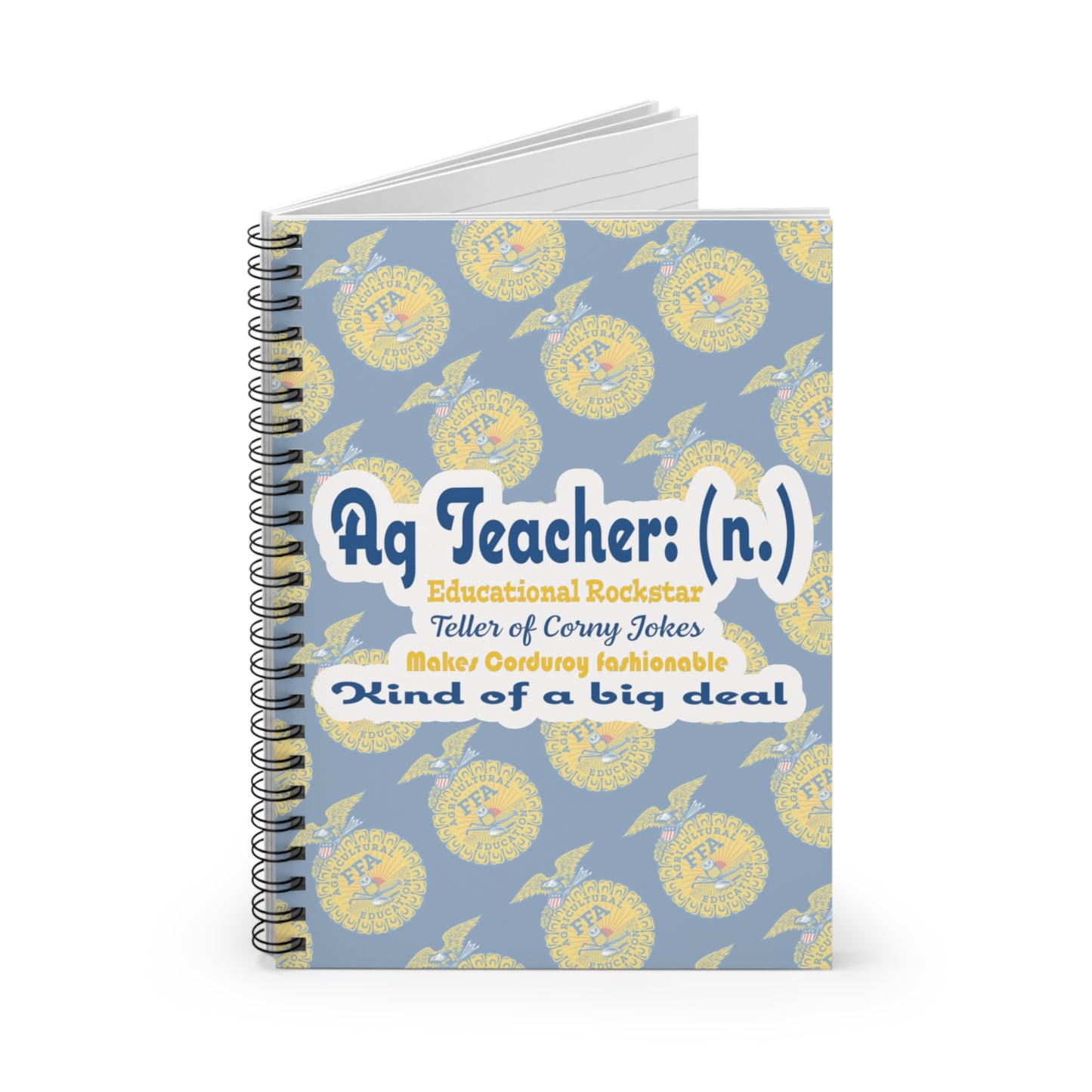 Ag Teacher Jacket Spiral Notebook - Ruled Line