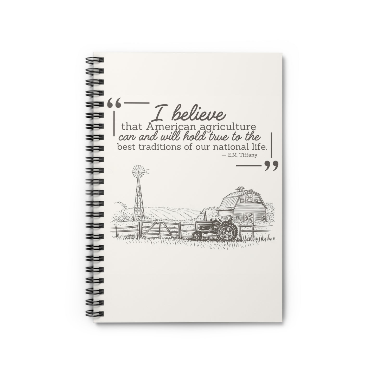 American Agriculture Spiral Notebook - Ruled Line