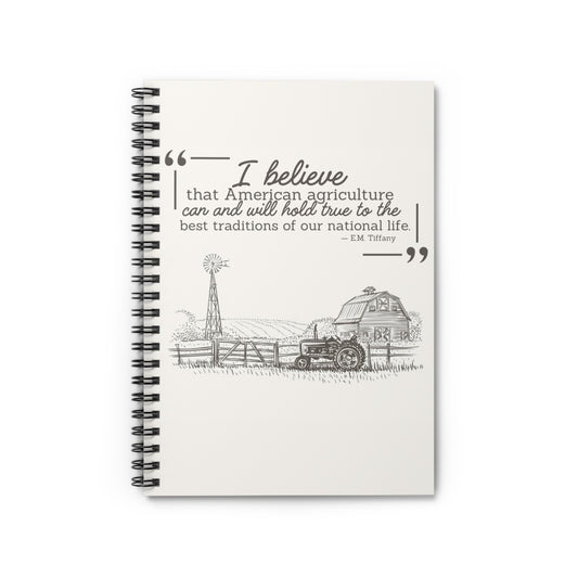 American Agriculture Spiral Notebook - Ruled Line