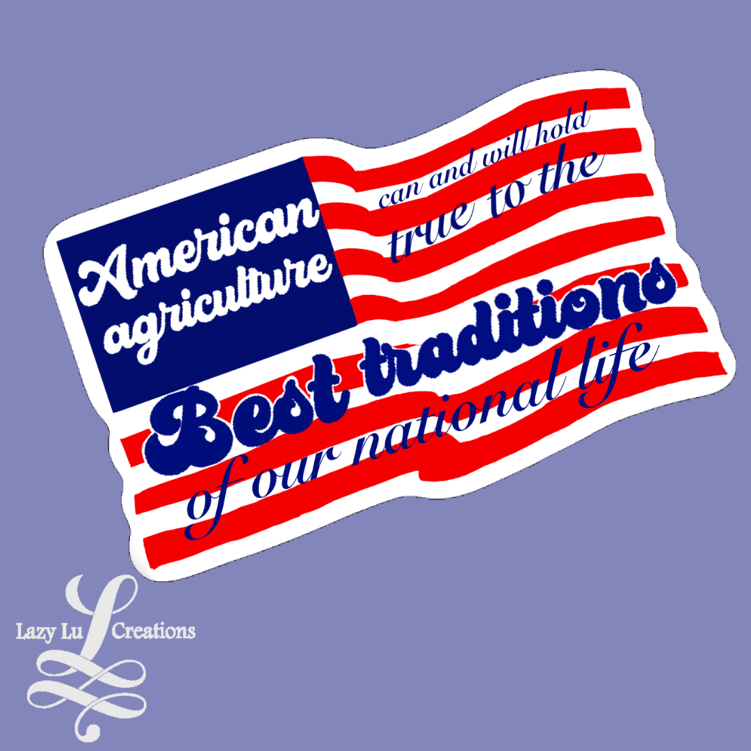 American Agriculture Sticker