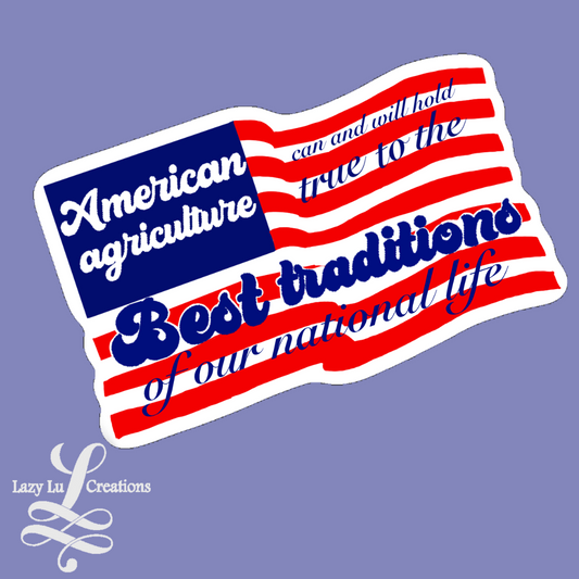 American Agriculture Sticker
