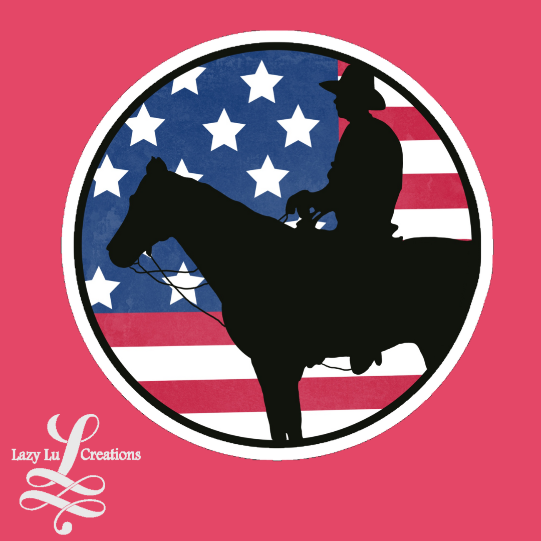 American Cowboy Sticker