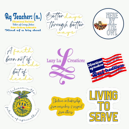 Ag Teacher Sticker Bundle